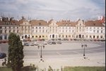 Blick auf den Platz am Fu�e des Schlosses, ehemals j�disches Viertel in Lublin.