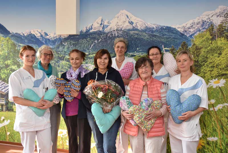 Herzkissen für das Brustzentrum der Barbara-Klinik in Heessen-Hamm