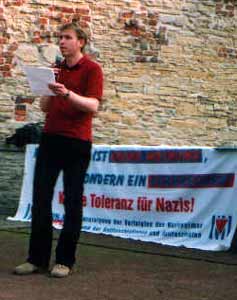 Ansprache von Stefan Proske (VVN-BdA Mnster) am Zwinger
