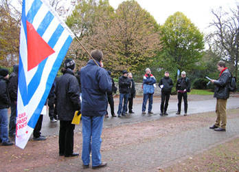 Gedenkfeier der VVN-BdA Mnster am Zwinger