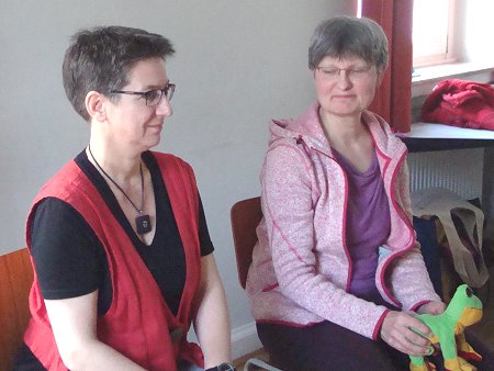 Die Trainerinnen: links Stefanie Nagel, rechts Elisabeth Klingseis. 