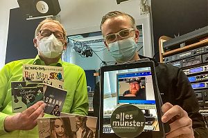 Ralf Clausen und Thomas Hölscher präsentieren bei "Easy Listening - Musik am Feierabend" Musik aus Münster - so wie auch im online-magazin "ALLES MÜNSTER" (Foto: Thomas Hölscher)