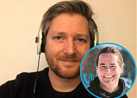 Andre Schuster im Gespräch mit Axel Grafmanns (Fotos: Redaktionsgruppe Radio Fluchtpunkt )