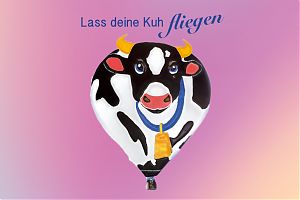 „Lass deine Kuh fliegen“ - Kunstprojekt mit Selbstversuch. (Foto: Ostviertel e. V.)