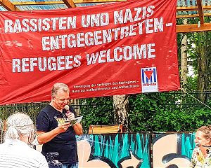 Das „luftruinen“-Festival fand im August am Übergangsstandort der B-Side am Hawerkamp statt. (Foto: Simon Mertens)