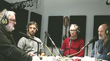 Von links nach rechts: Klaus Blödow, Salim Yahfoufi, Jewgenij Arefiev, Hugo Elkemann (Foto: Lothar Hill)