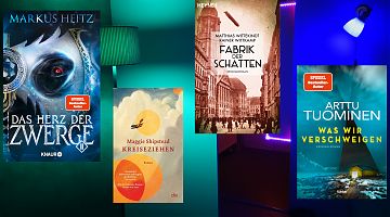 Auch Rainer Wittkamps letzter Roman ist Thema im LeseWurm. (Foto: Volker Stephan, Cover: Verlage Knaur, dtv, Heyne, Lübbe)