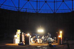 "Ein Gasometer, ein Fernseher und ein Kessel Buntes" unter diesem Motto veranstaltete der "Sozialpalast im Juni 2013 ein TV-Wochenende live aus dem Gasometer in Münster