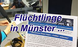 Wahl lokal 2014 - Kritische Fragen zum Thema "Flüchtlingspolitik" an die Ratsparteien ... (Foto: medienforum münster e. V.)