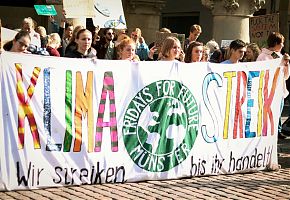 Freitagsdemo vor dem Rathaus Münster (Foto: Fridays For Future Münster)