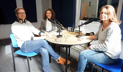 Andre Schuster, Hêvron Ala und Susanne Wessels (Foto: Hanna Wiedenhaus)