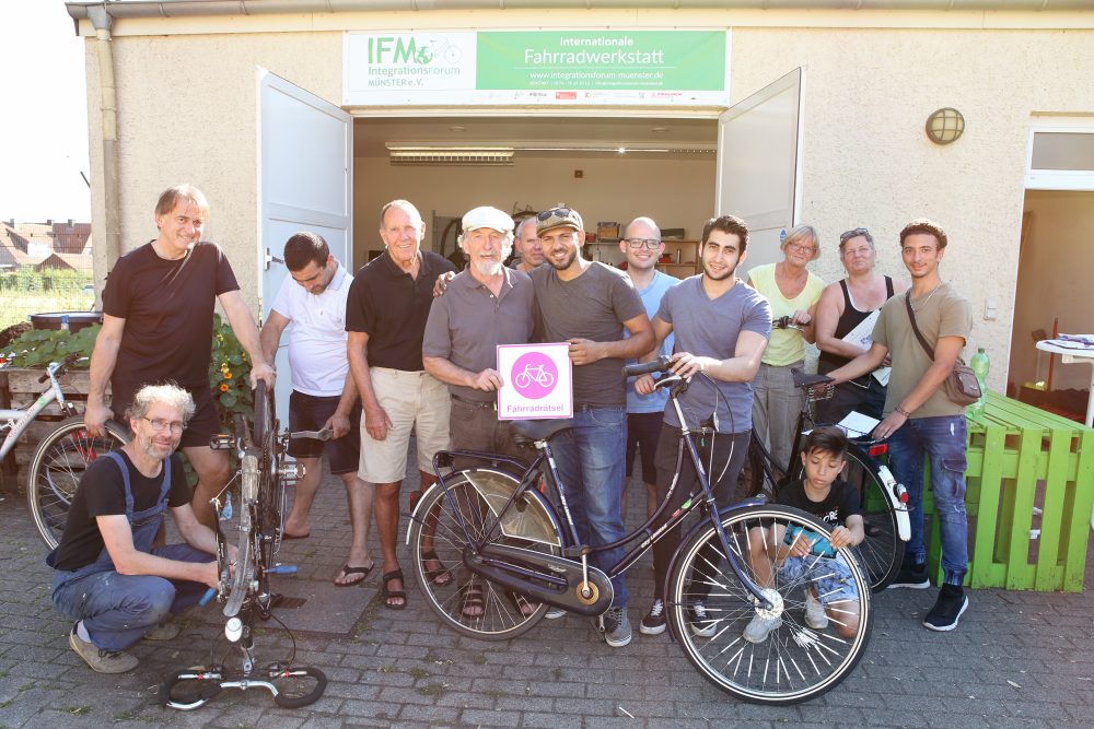 Das Team der Internationalen Fahrradwerkstatt